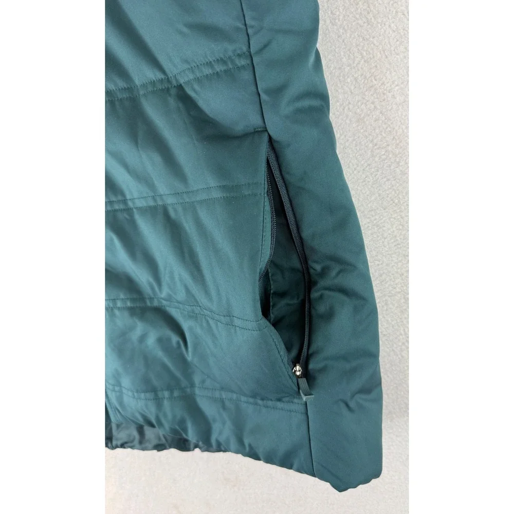 Nike Repel Puffer Vest Women XL Teal Green Quilted Full Zip 930359-372